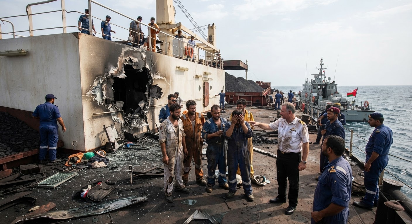 Tragedy at Sea: Indian Seafarer Killed in Torpedo Strike off Oman