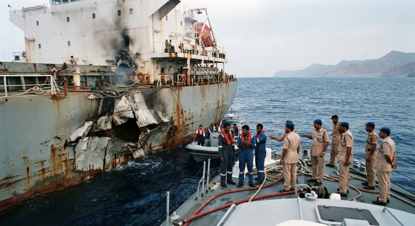 Torpedo Strike Near Oman Kills Indian Seafarer