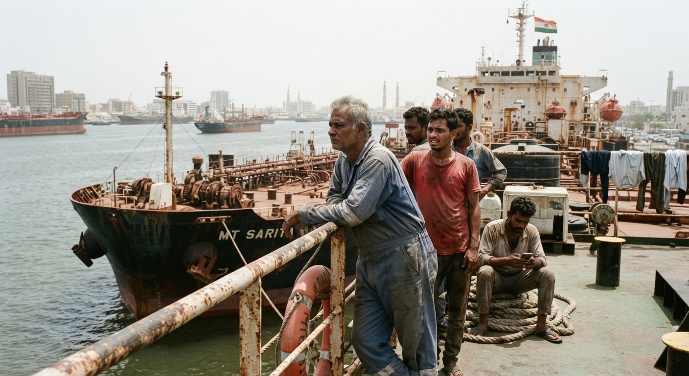 768 Indian Sailors Stranded in Gulf Amid Maritime Attacks