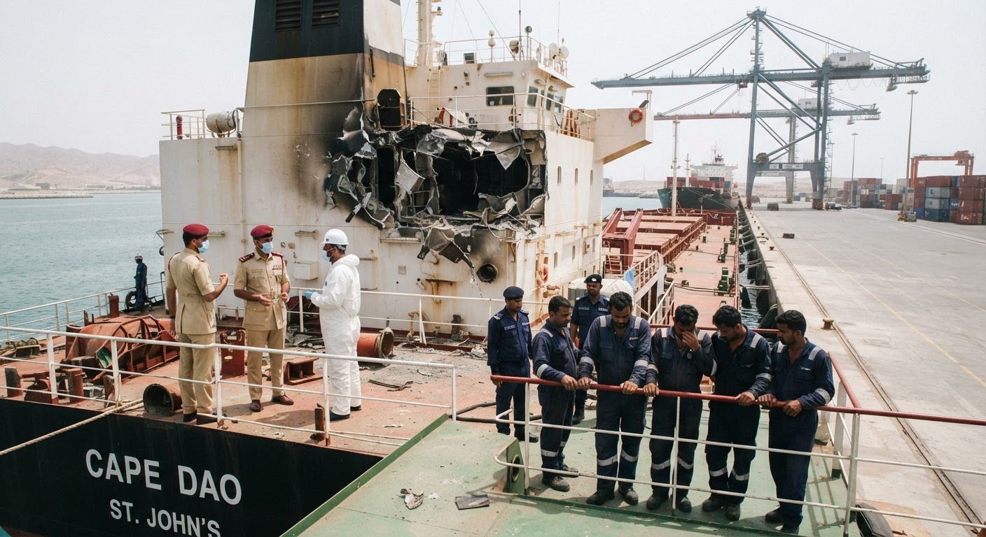 Tragedy at Sea: Indian Seafarer Killed in Torpedo Attack off Oman
