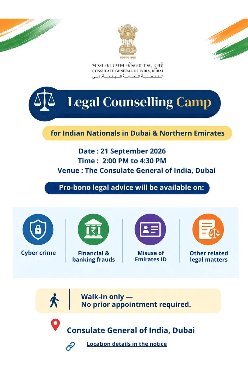 Indian Consulate Launches Walk-In Legal Camp to Tackle Worker Exploitation