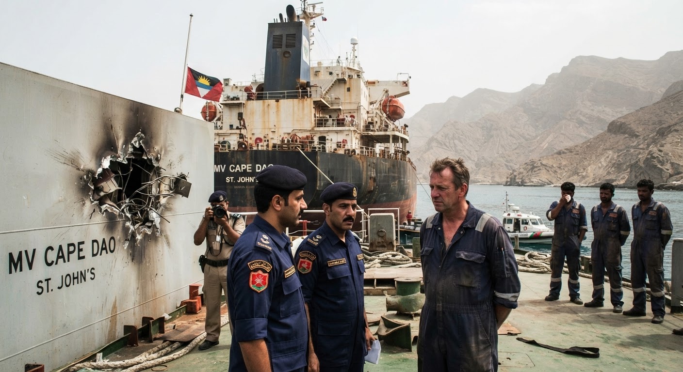 Indian Seafarer Killed in Violent Attack on Bulk Carrier Near Oman