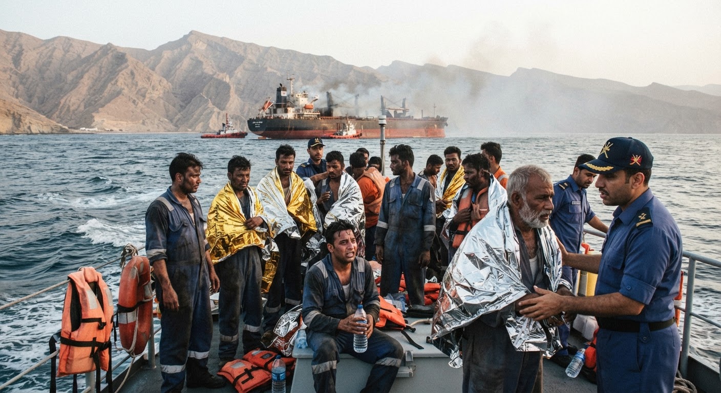 768 Indian Seafarers Stranded After Fatal Attack Off Oman