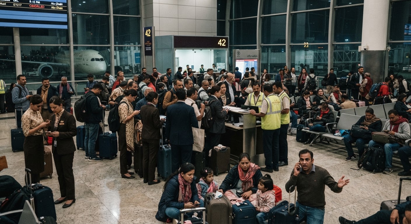 Etihad Flight EY217 Cancelled: 200 Passengers Stranded in Delhi After Technical Fault