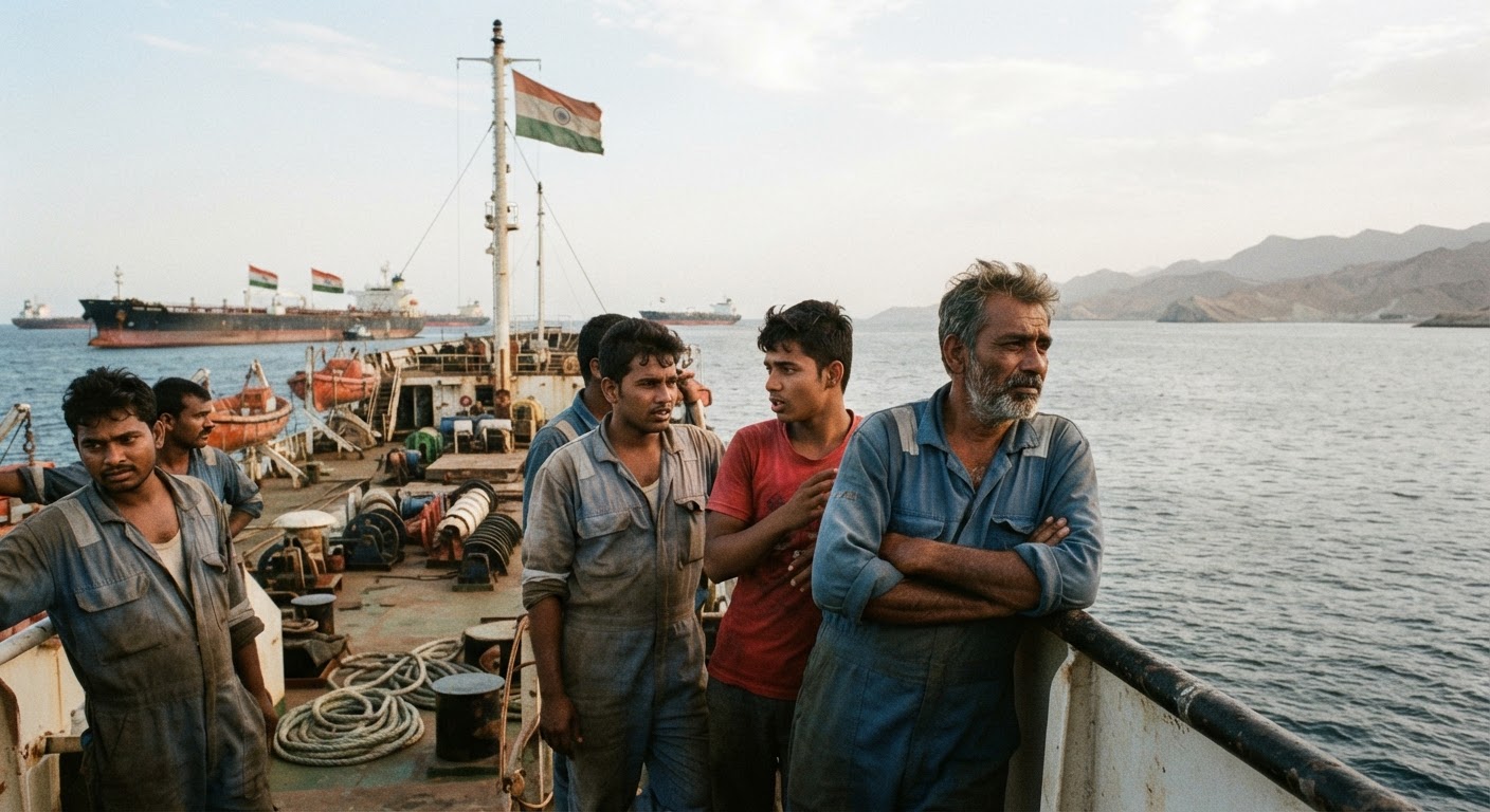768 Indian Seafarers Trapped Near Oman After Deadly Attack
