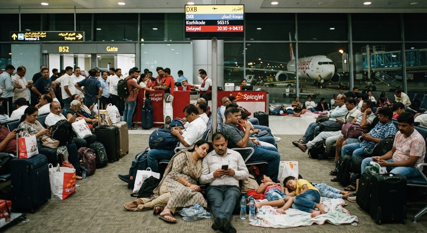 SpiceJet Chaos: Massive Delays Hit Dubai-India Routes