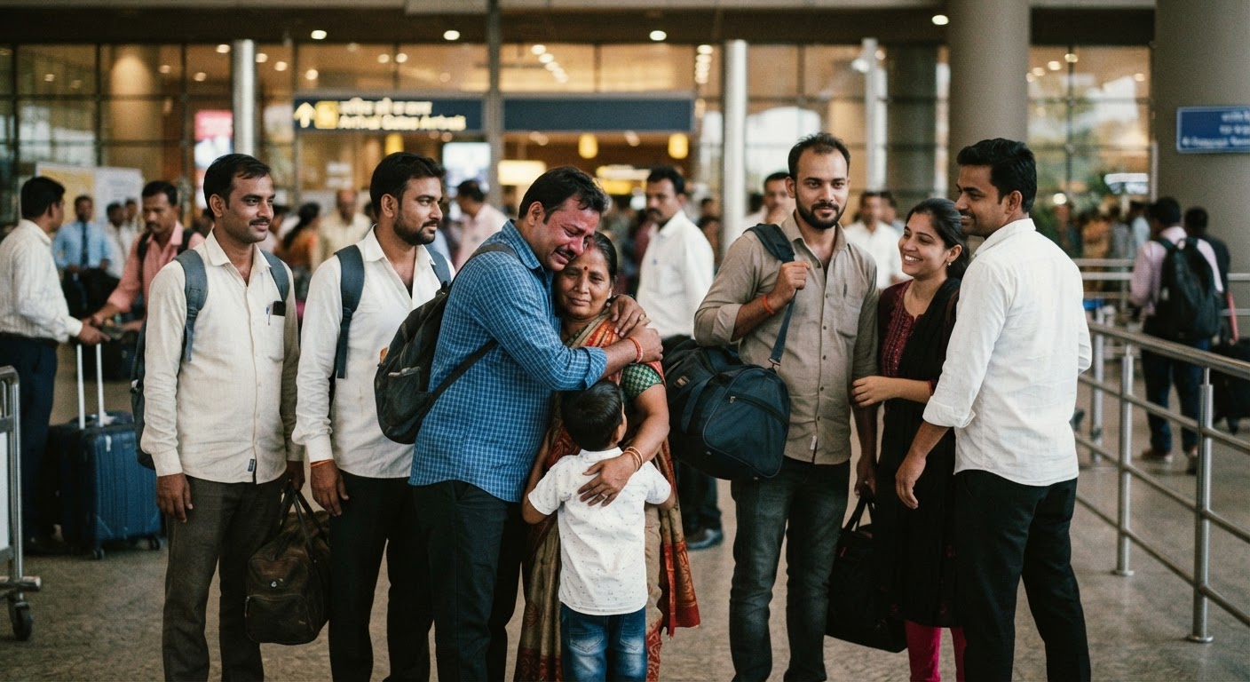 Amazing Relief: Seven Indian Seafarers Return Home Safely From Abu Dhabi