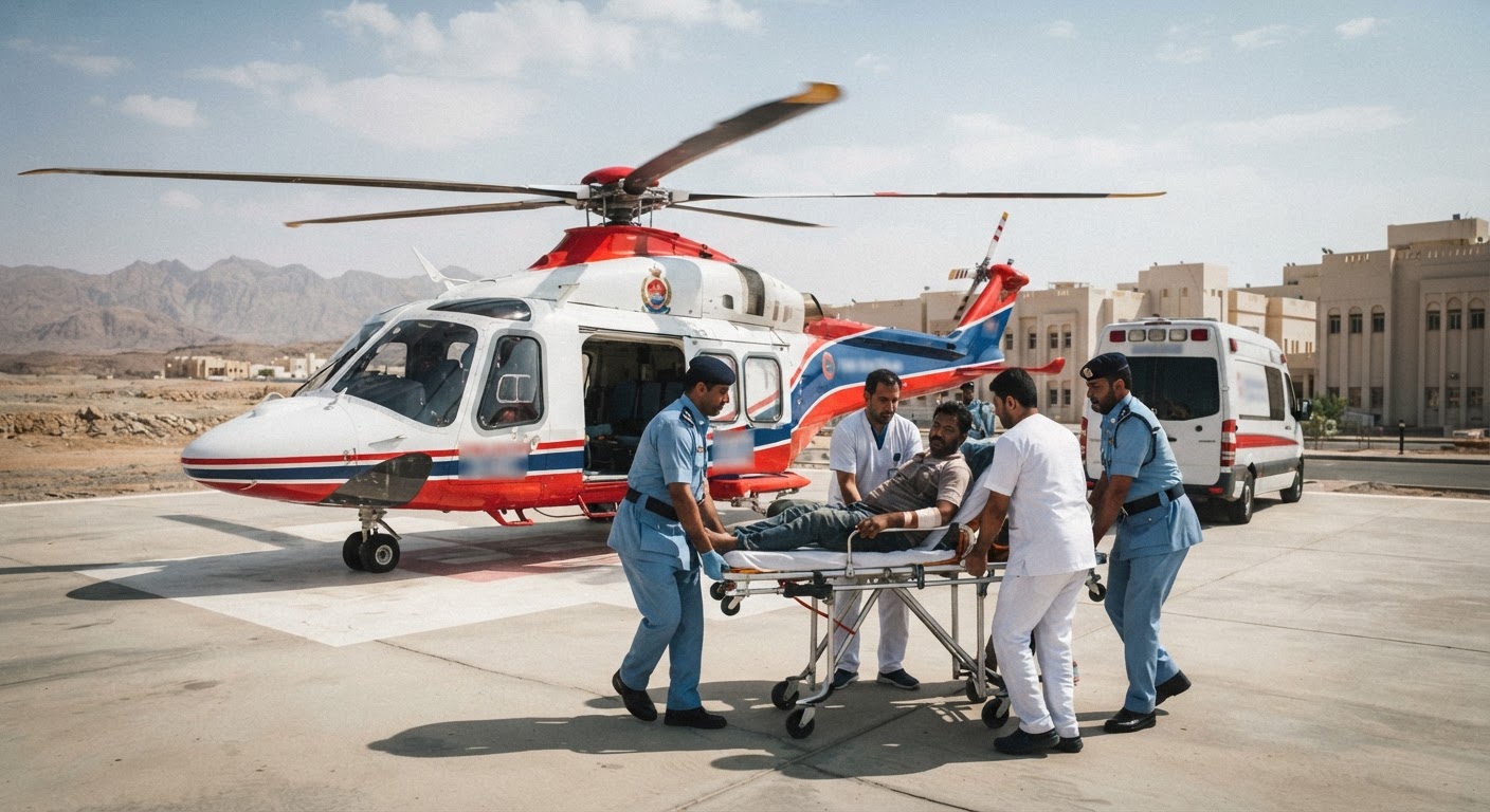 Indian Man Airlifted By Police To Hospital After Crash