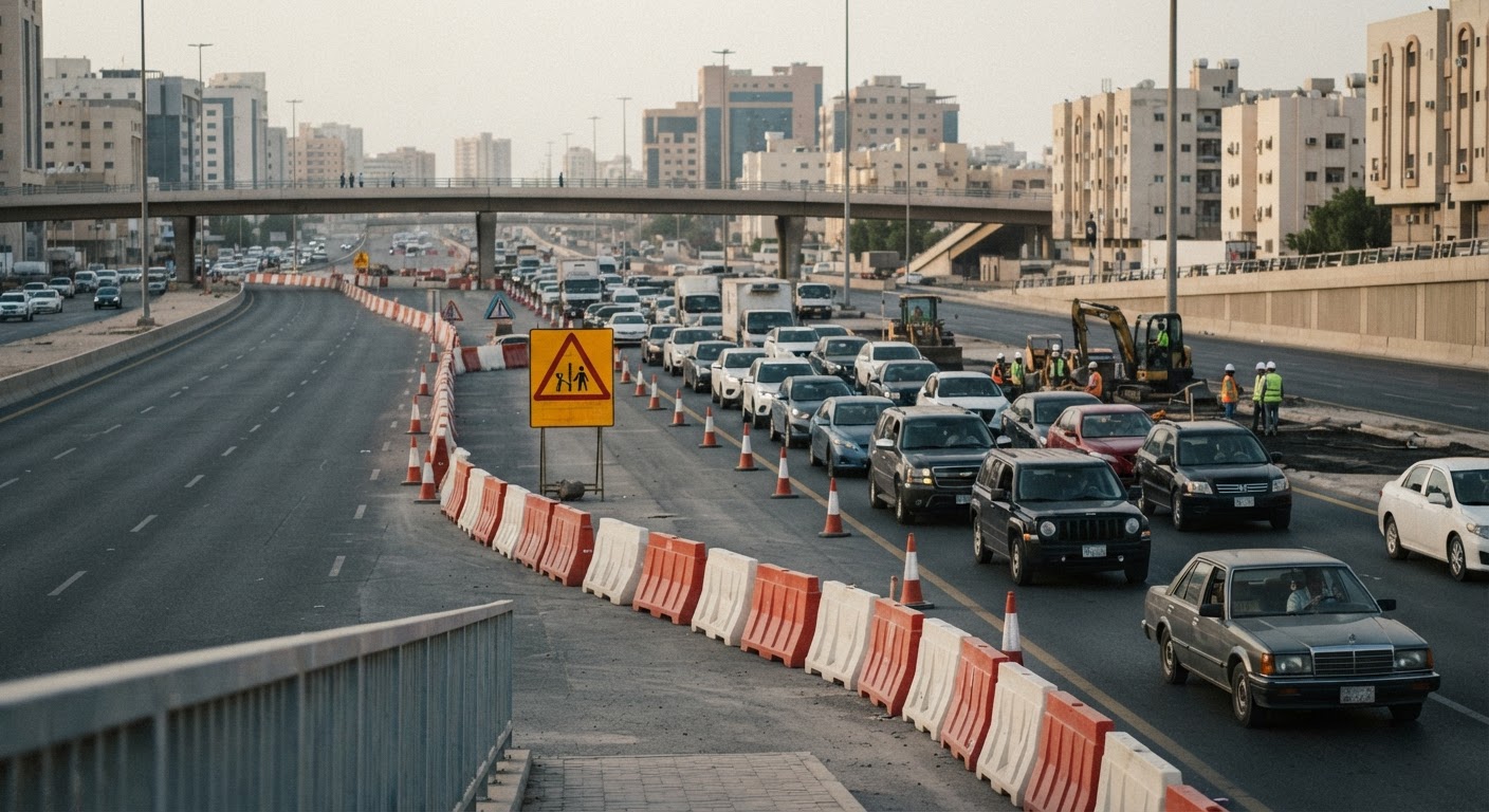 Kuwait Starts 20-Day Lane Closures On King Fahd Road