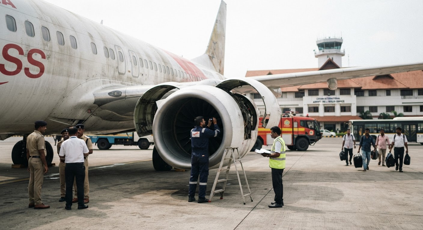 Safe Return To Kochi As Air India Express Flight Hits Engine Warning