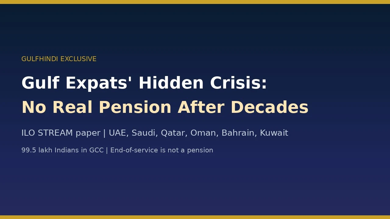 Massive Retirement Crisis Threatens Millions of Indian Expats in the Gulf