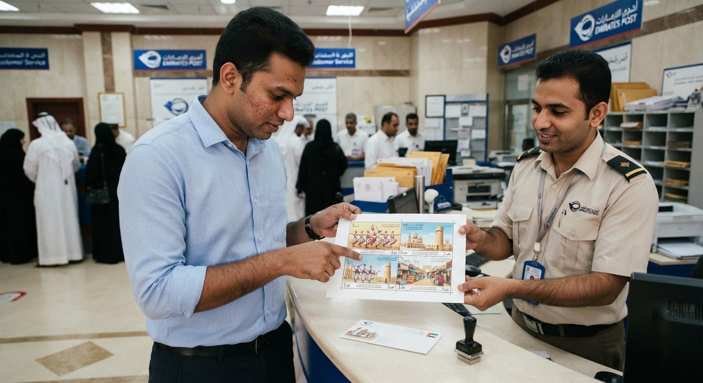 Amazing Kerala Designer Artwork Featured on UAE Postage Stamps