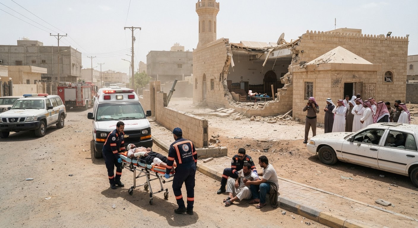 Shocking Houthi Projectile Strike Hits Mosque in Saudi Arabia
