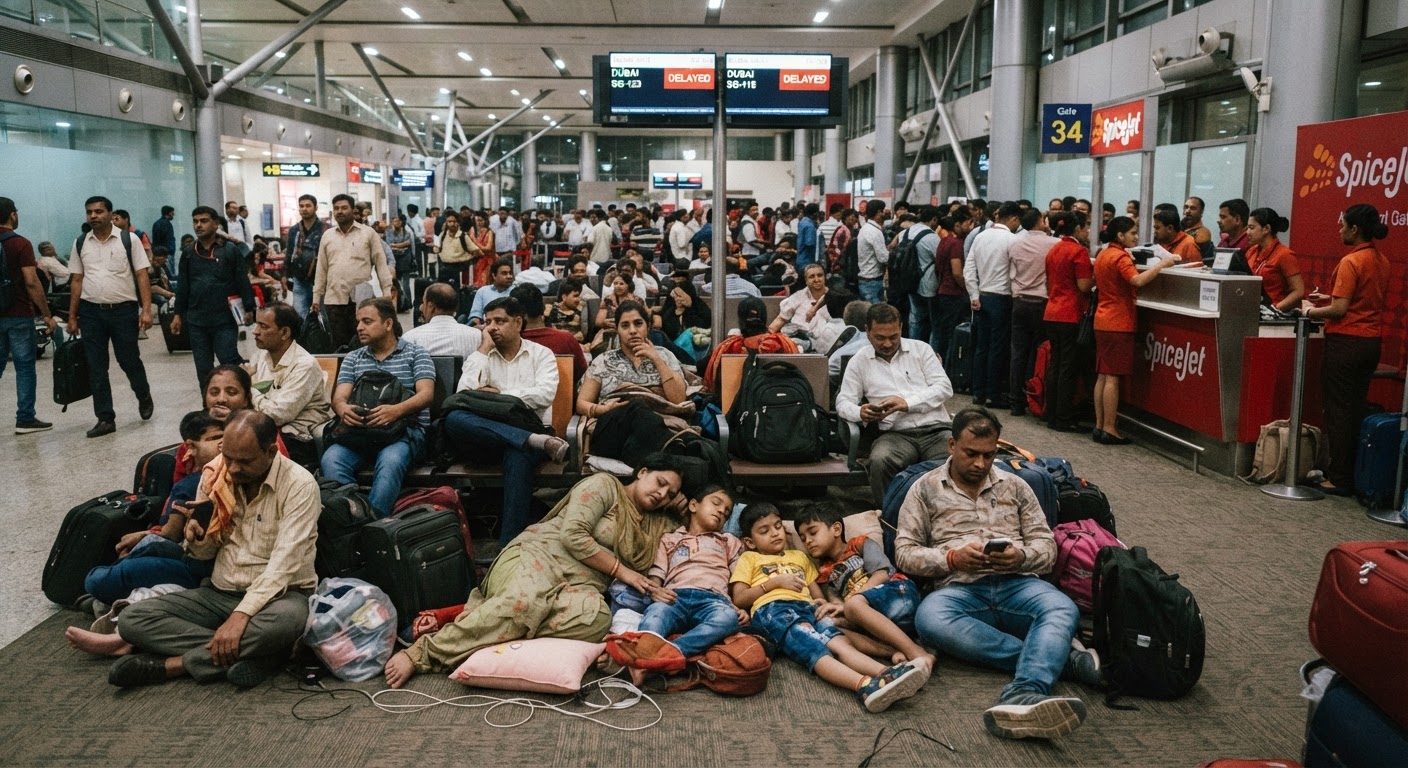 SpiceJet Delhi Dubai Flights Delayed For Hours Leaving Passengers Upset