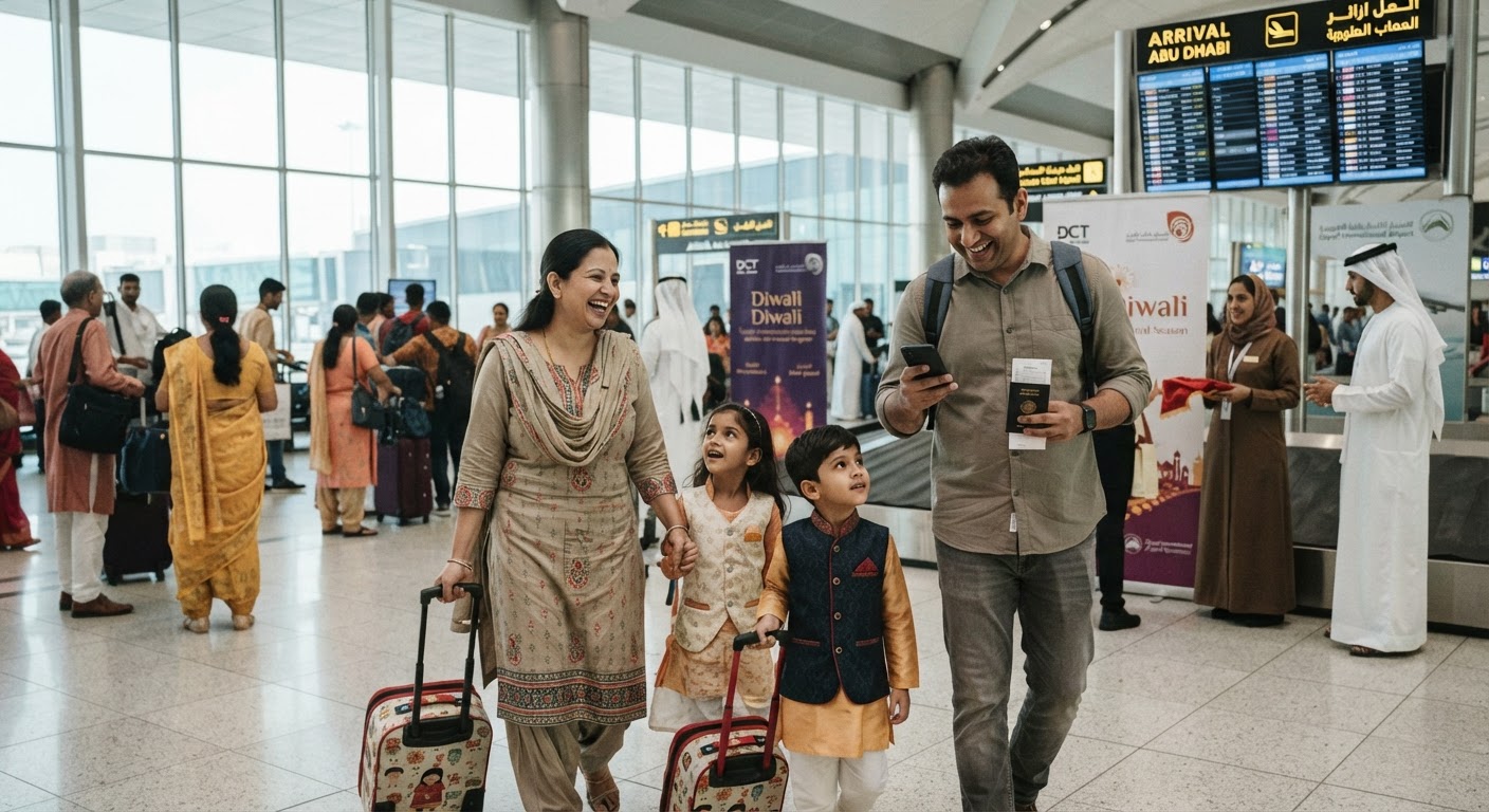 Abu Dhabi Free Visa Pilot Boosts Diwali Travel Bookings for Indians