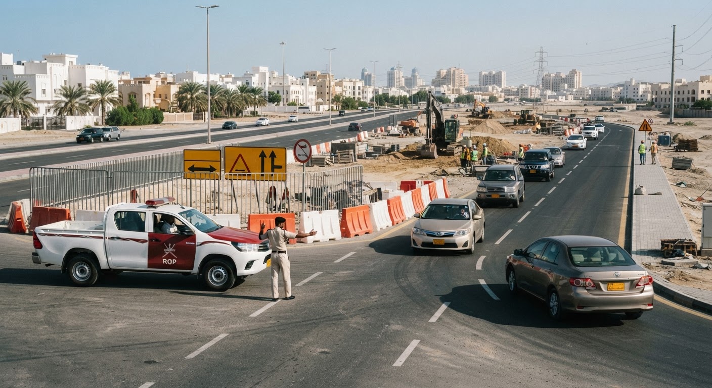 Avoid Delays: New Traffic Diversion on Muscat 18 November Street