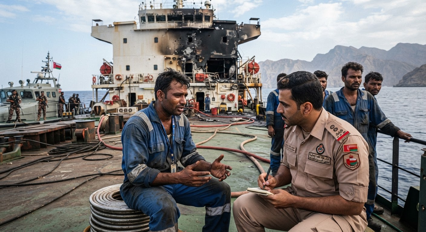 Two Tankers with Indian Crew Attacked Near Oman and UAE