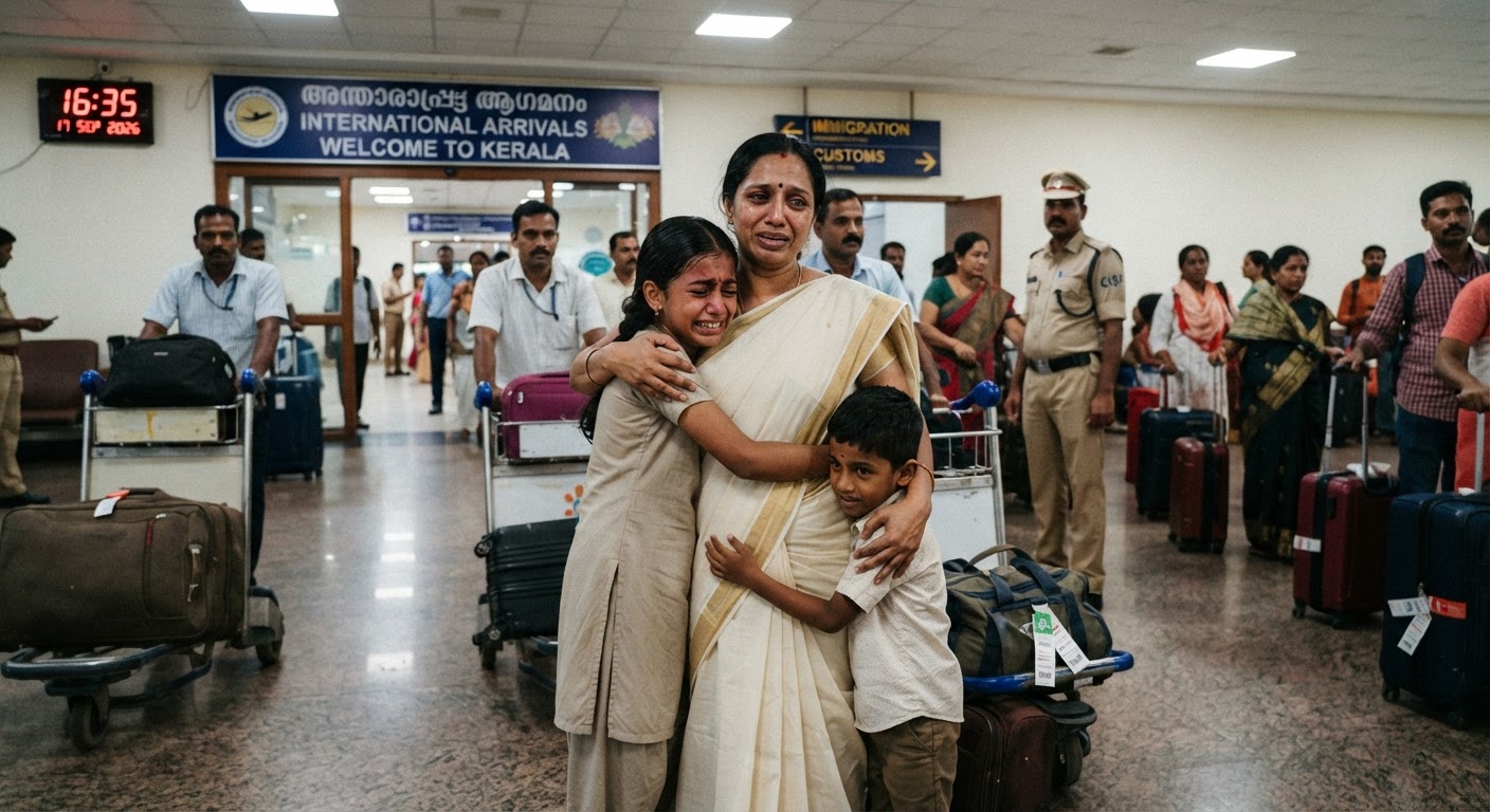 Indian Mother and Kids Finally Return Home After Two-Year Document Struggle in Bahrain