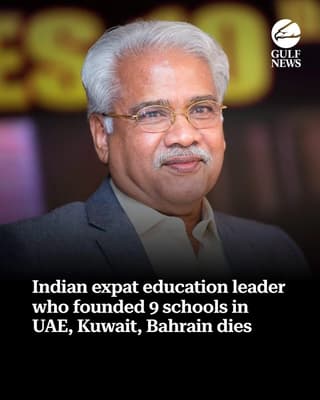 Bhavans Middle East Founder N.K. Ramachandran Menon Dies at 78