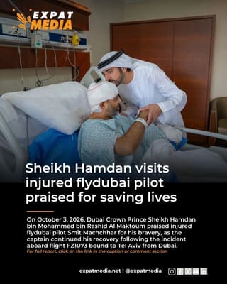 Dubai Crown Prince Visits Heroic Indian Pilot After Mid-Air Terror Attempt
